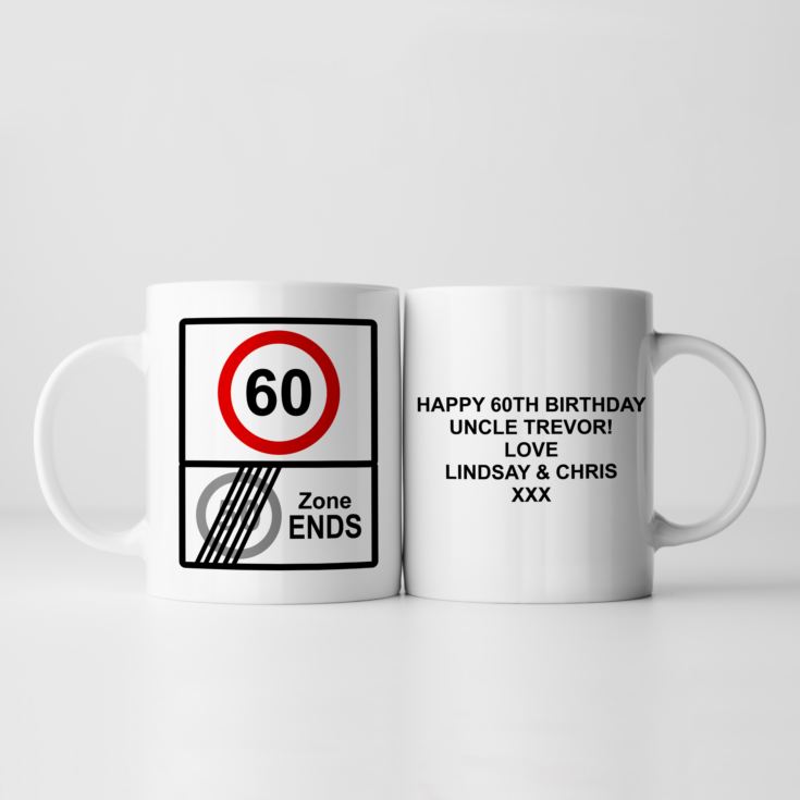 Personalised Zone Ends 60th Birthday Mug product image