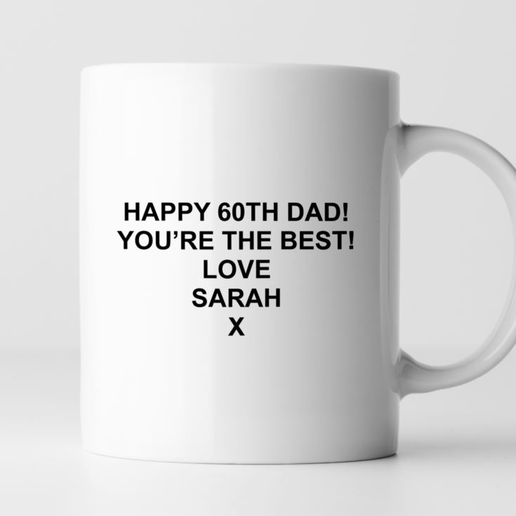 Personalised Zone Ends 60th Birthday Mug product image