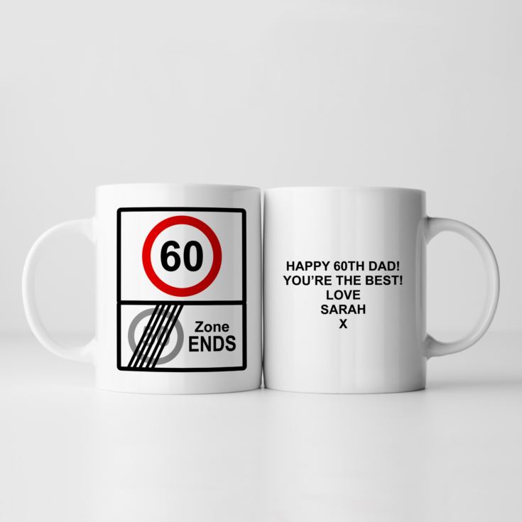 Personalised Zone Ends 60th Birthday Mug product image