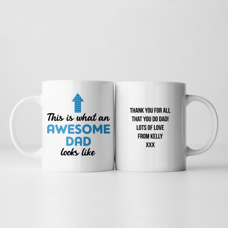 Personalised Awesome Dad Mug product image