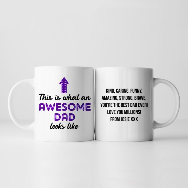 Personalised Awesome Dad Mug product image