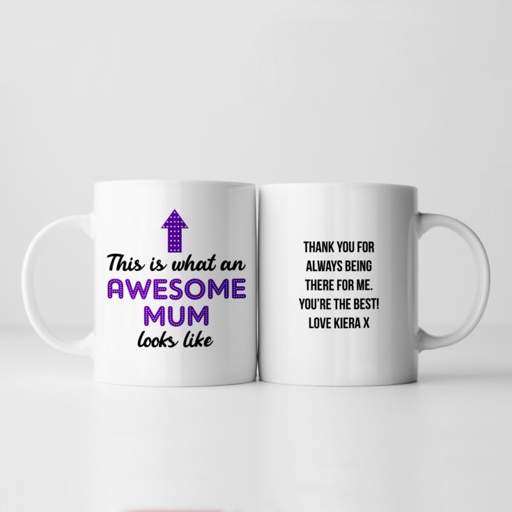 Personalised Awesome Mum Mug product image