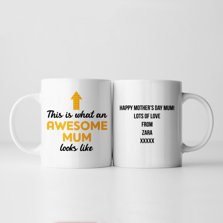 Personalised Awesome Mum Mug product image