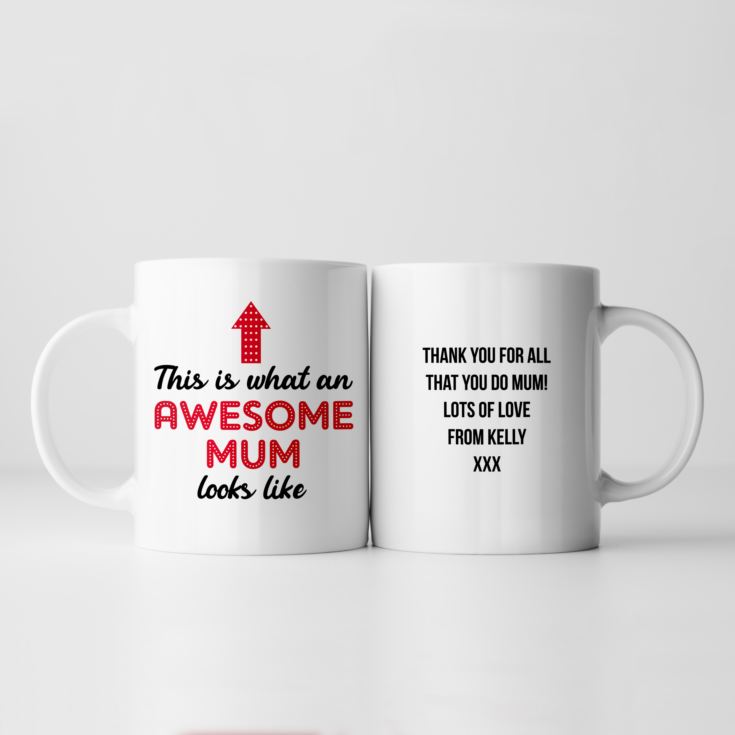 Personalised Awesome Mum Mug product image