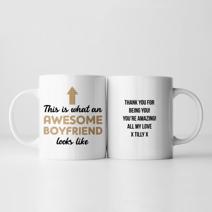 Personalised Awesome Boyfriend Mug product image