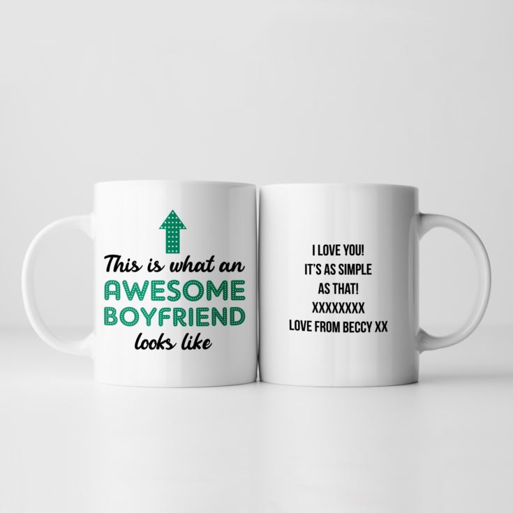 Personalised Awesome Boyfriend Mug product image