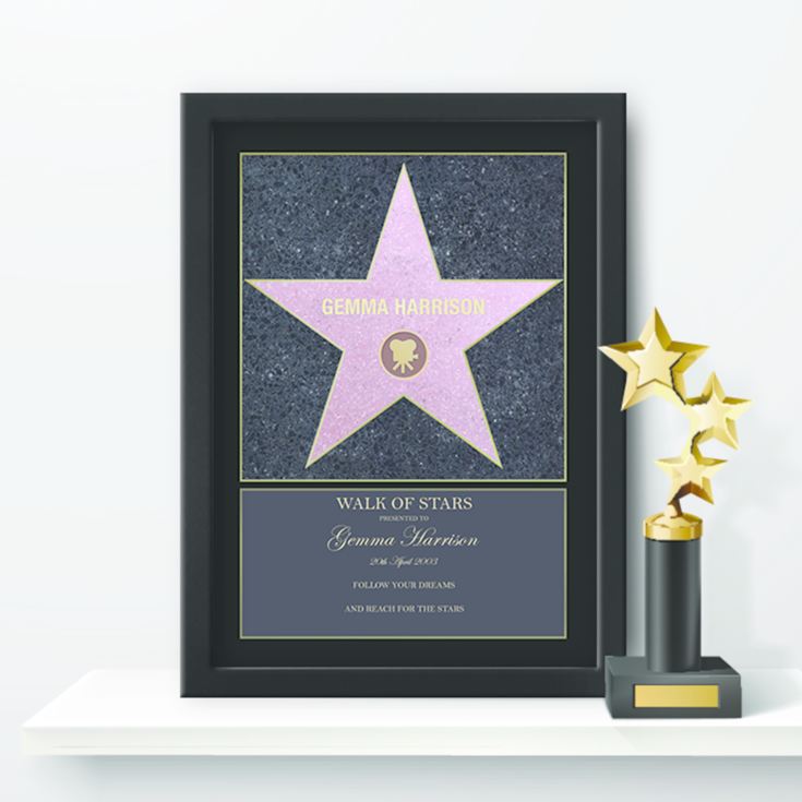 Personalised Walk of Stars Print product image