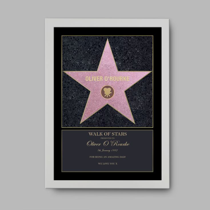 Personalised Walk of Stars Print product image