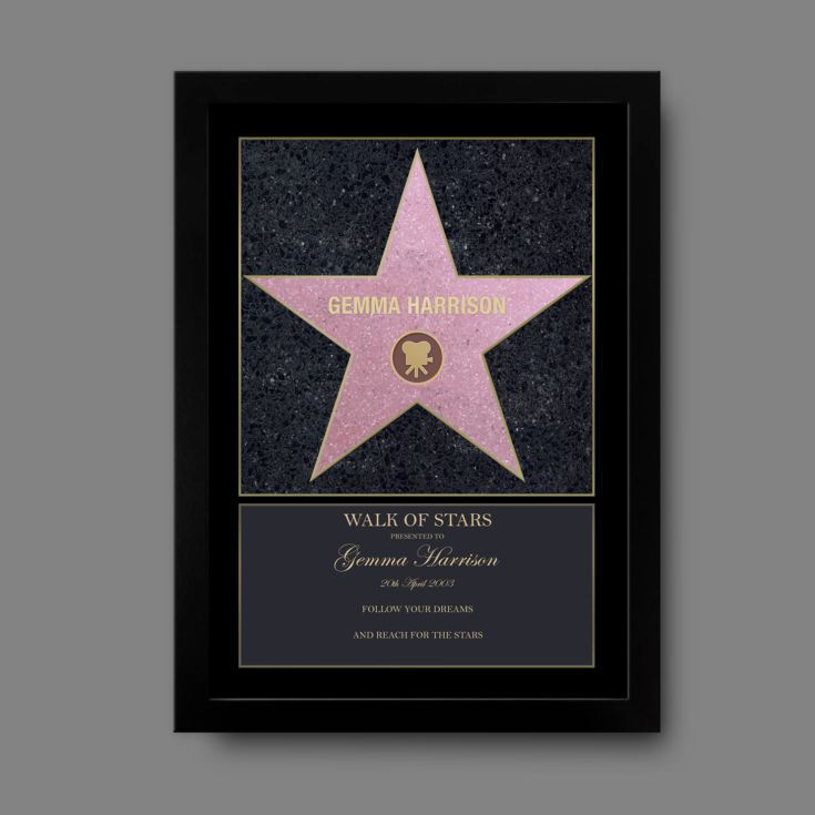 Personalised Walk of Stars Print product image