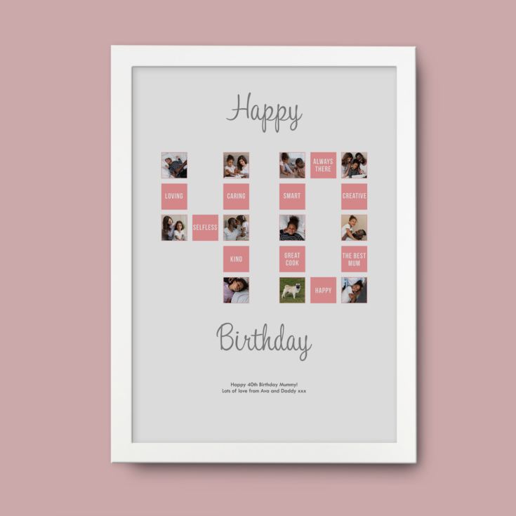 Personalised 40th Special Birthday Prints product image