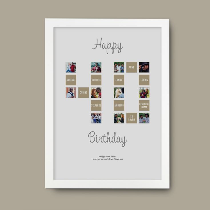 Personalised 40th Special Birthday Prints product image