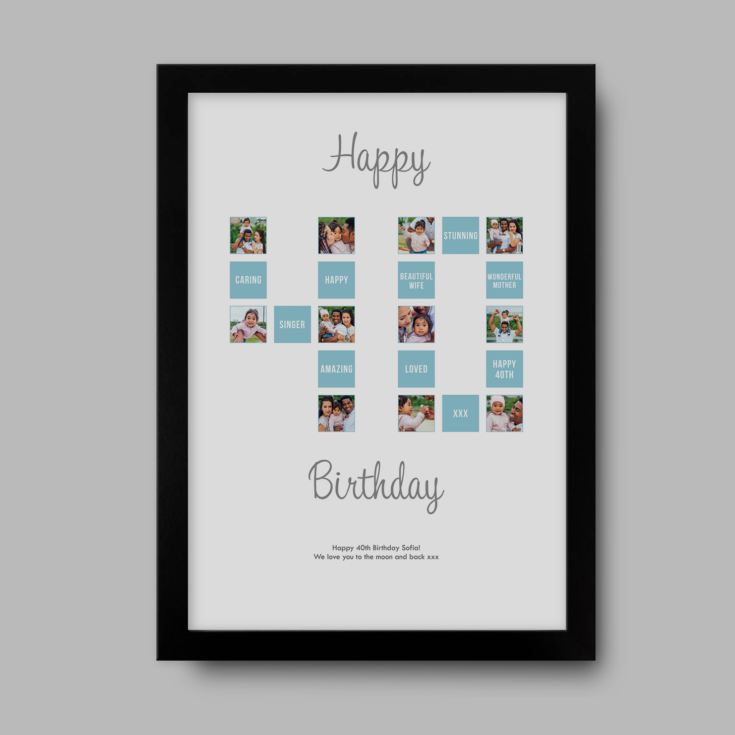 Personalised 40th Special Birthday Prints product image