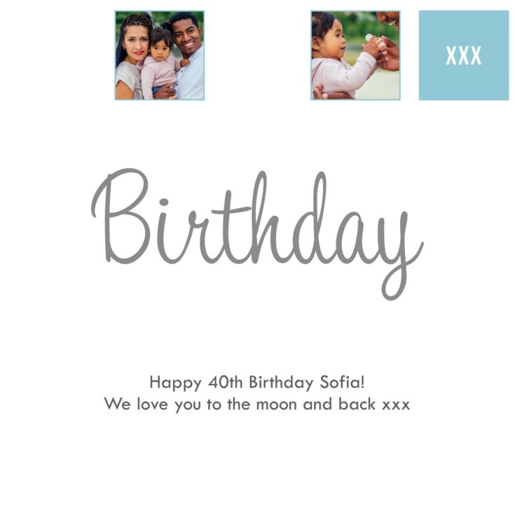 Personalised 40th Special Birthday Prints product image