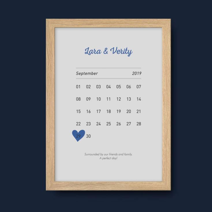 Personalised Anniversary Date Prints product image