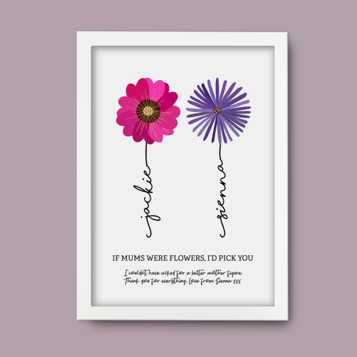 Personalised If Mums Were Flowers Print product image