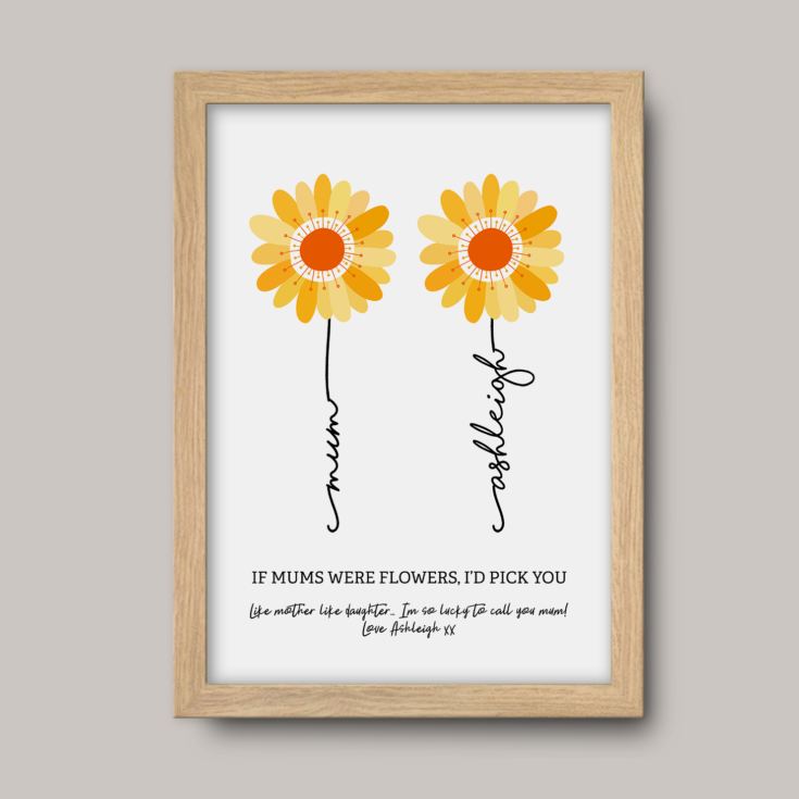 Personalised If Mums Were Flowers Print product image