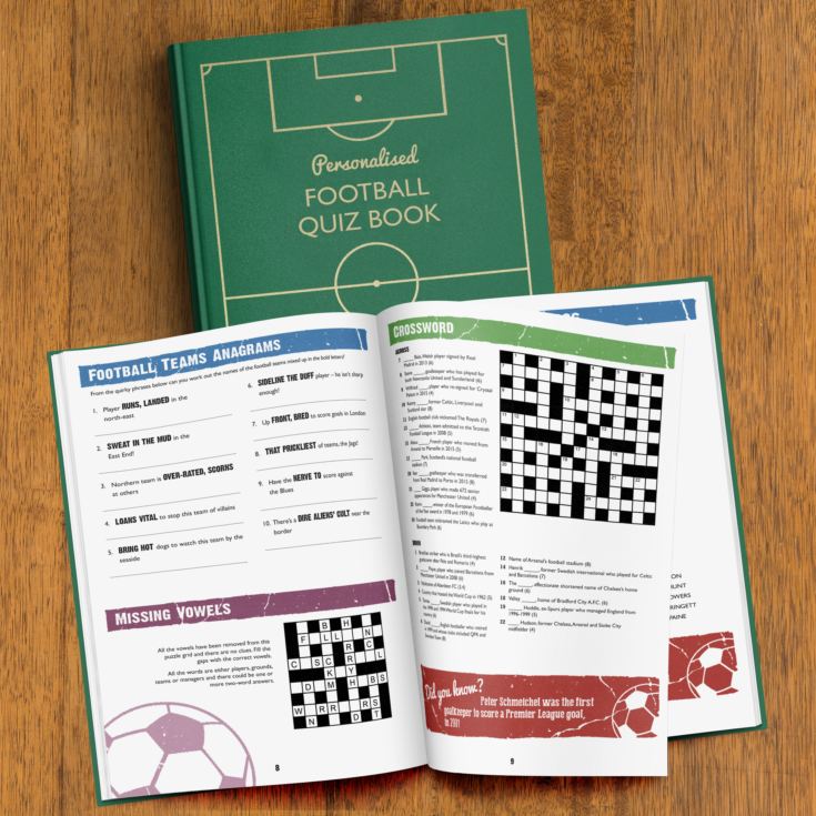 Personalised Manchester United Football Quiz Book product image