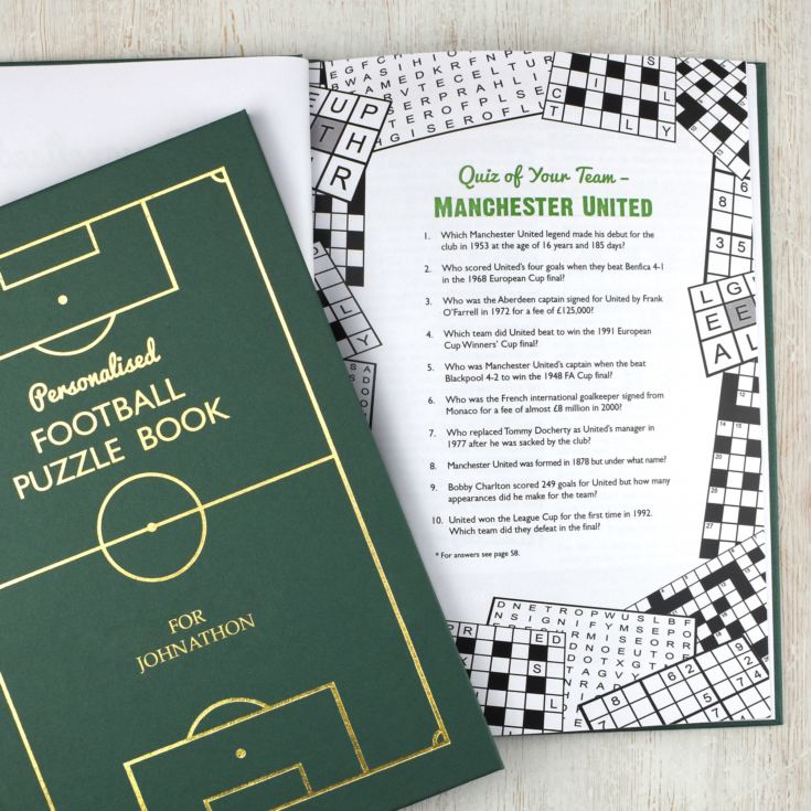 Personalised Manchester United Football Quiz Book product image