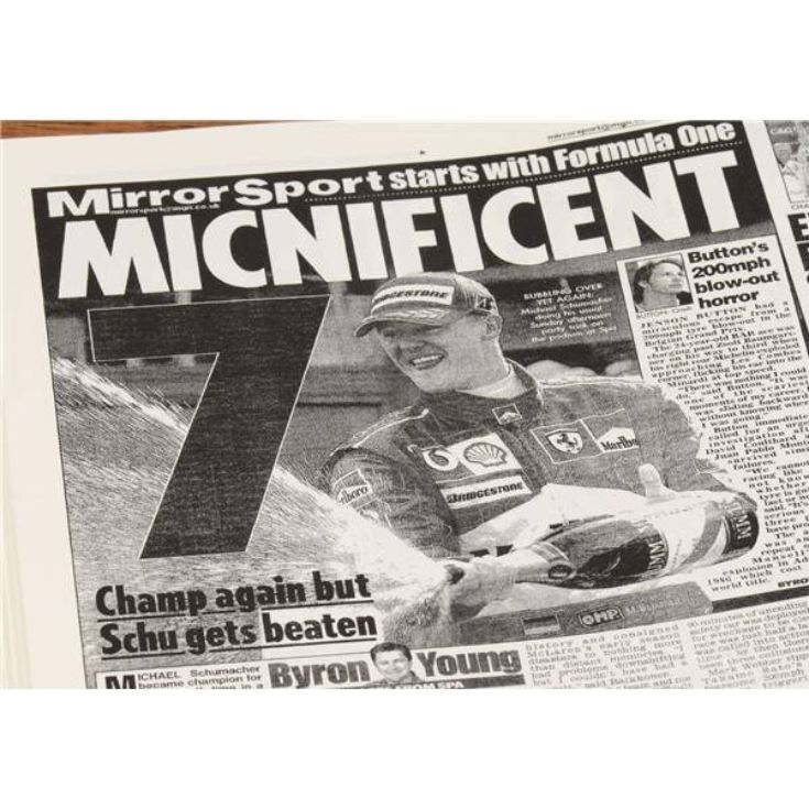 Formula One Newspaper Book - Leatherette Cover product image