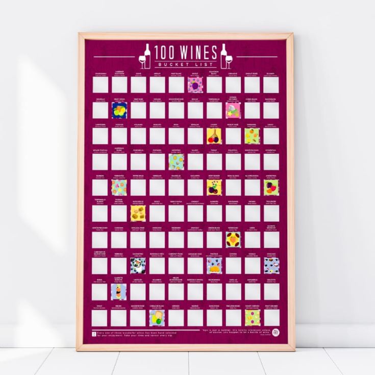 100 Wines Scratch Off Bucket List Poster product image