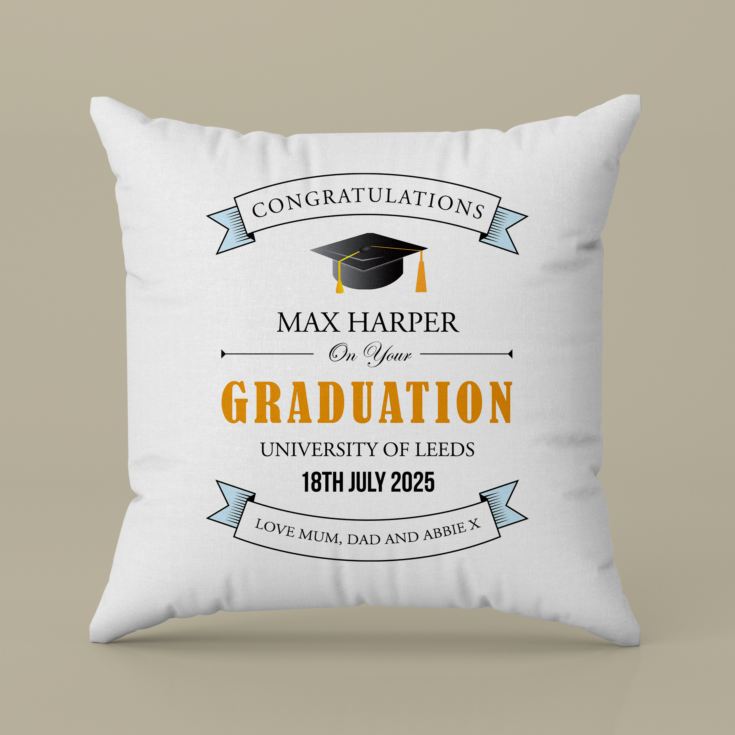 Personalised Graduation Cushion product image