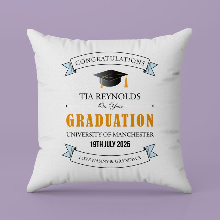 Personalised Graduation Cushion product image