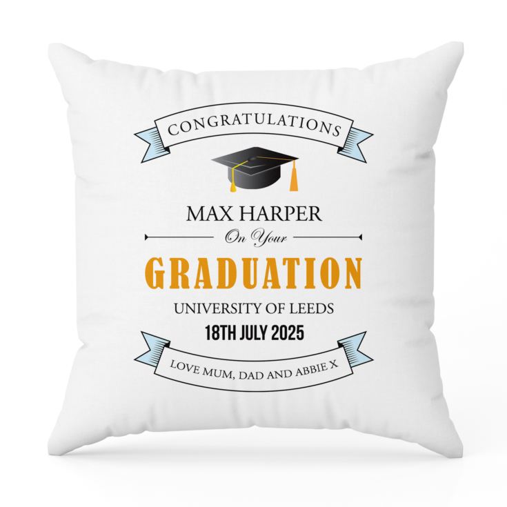 Personalised Graduation Cushion product image