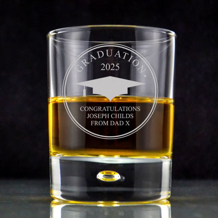 Personalised Graduation Whisky Tumbler product image