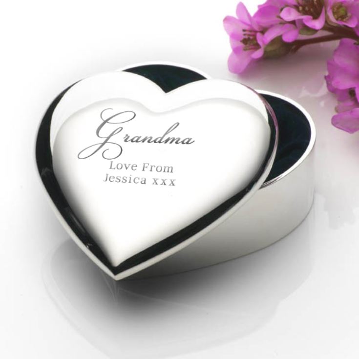 Engraved Grandma Heart Trinket Box | The Gift Experience