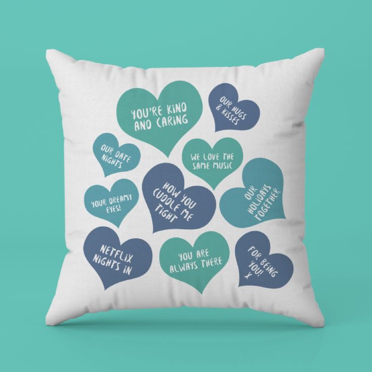 Personalised Reasons Why I Love You Cushion product image