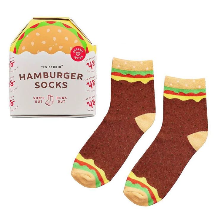 Yes Studio Junk Food Socks Hamburger The Gift Experience