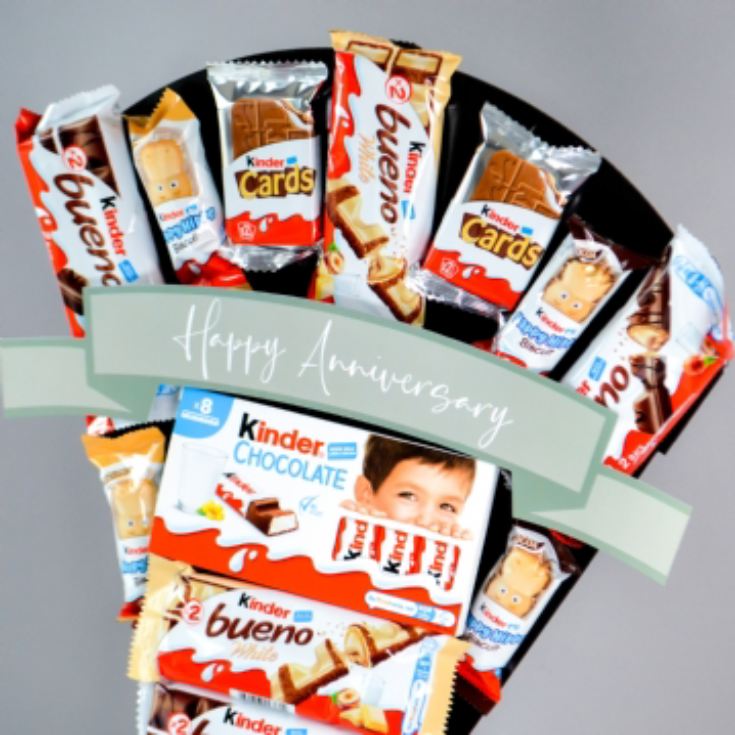Happy Anniversary Kinder Chocolate Bouquet product image