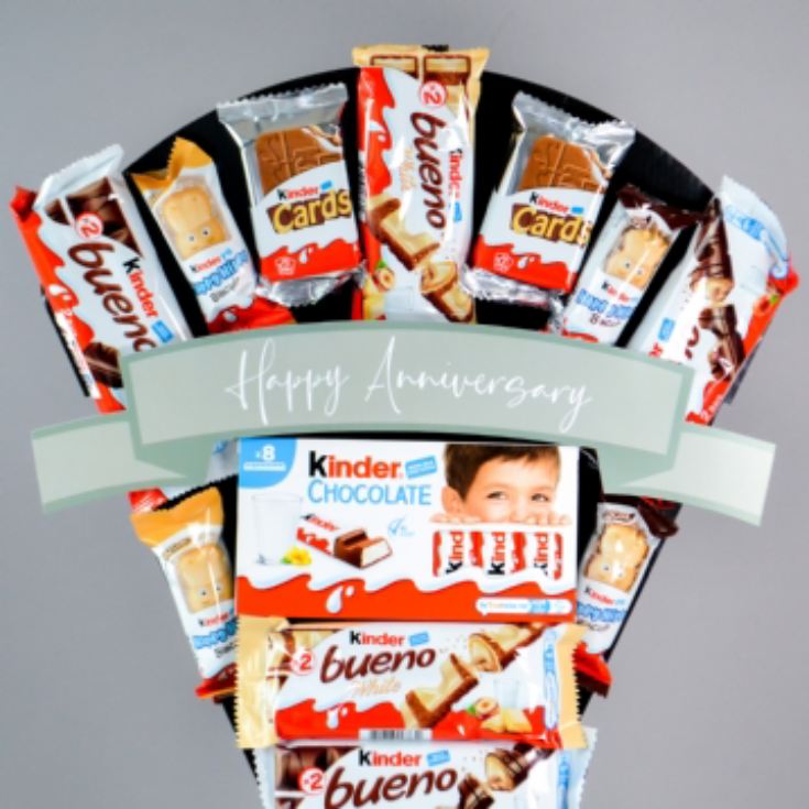 Happy Anniversary Kinder Chocolate Bouquet product image