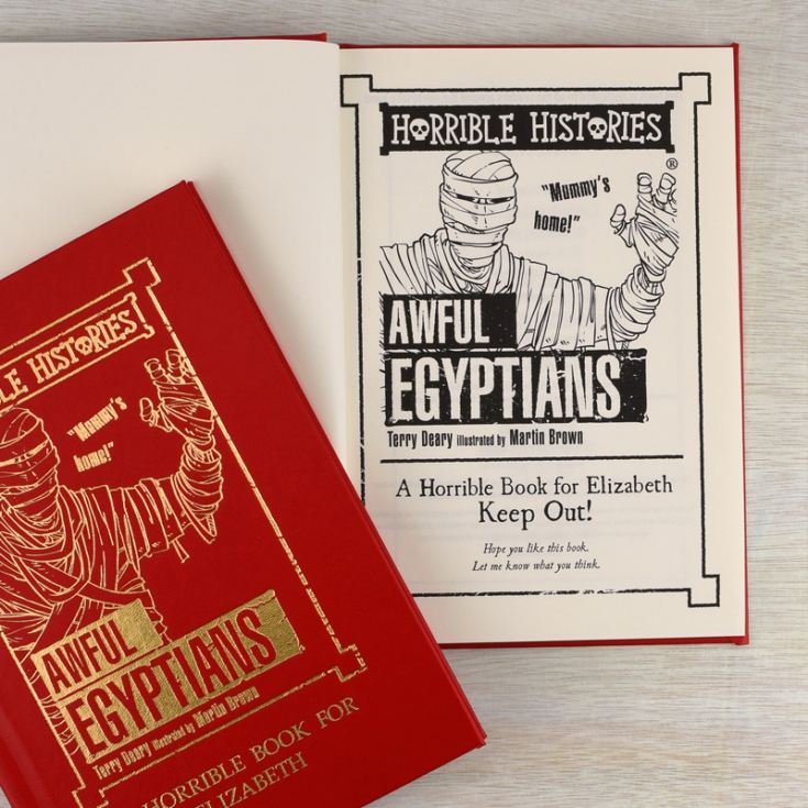 Horrible Histories Awful Egyptians - Personalised Book product image