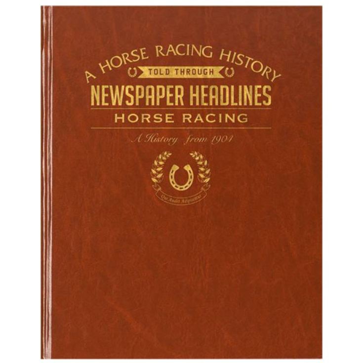 Horse Racing Newspaper Book - Leatherette Cover product image