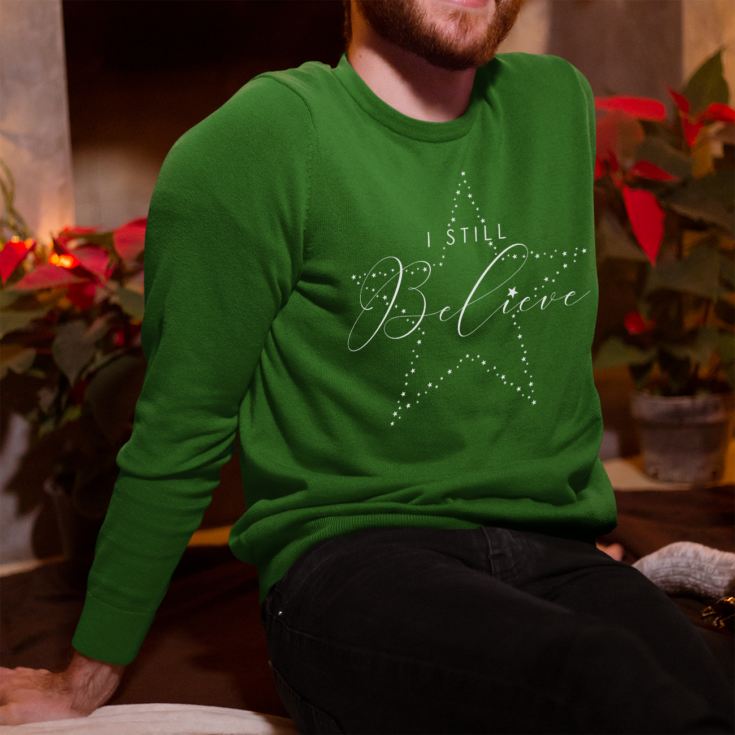 I Still Believe Green Christmas Sweatshirt product image