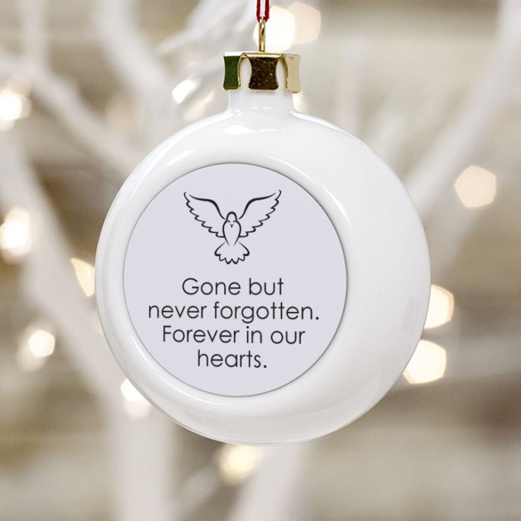 In Loving Memory Personalised Christmas Bauble | The Gift Experience