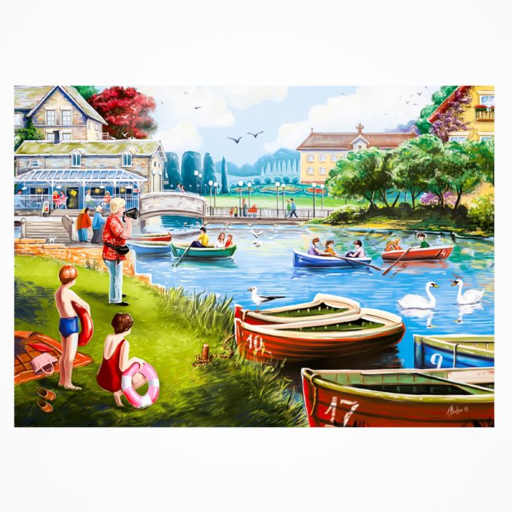 The Boating Lake 1000 Piece Falcon Jigsaw Puzzle product image