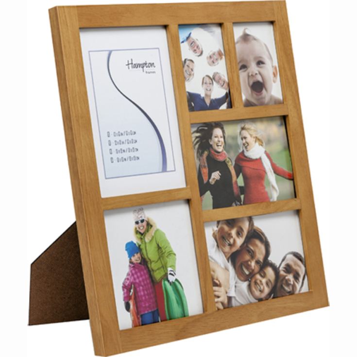 Oak Collage Wooden Photo Frame The Gift Experience