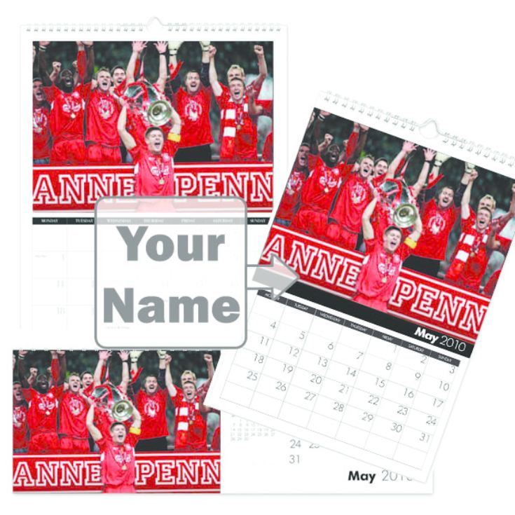 Football Legends Personalised Calendar The Gift Experience