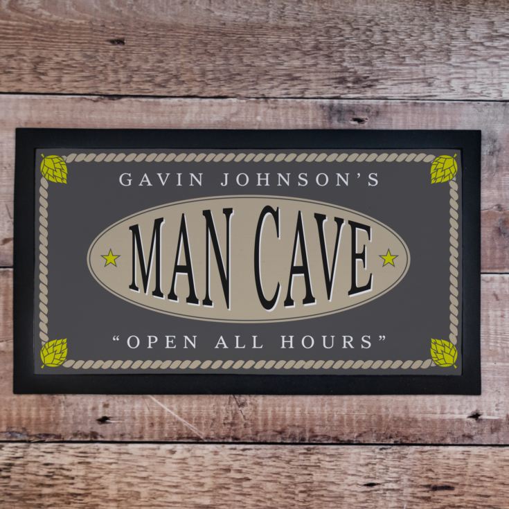 Personalised Man Cave Bar Mat product image