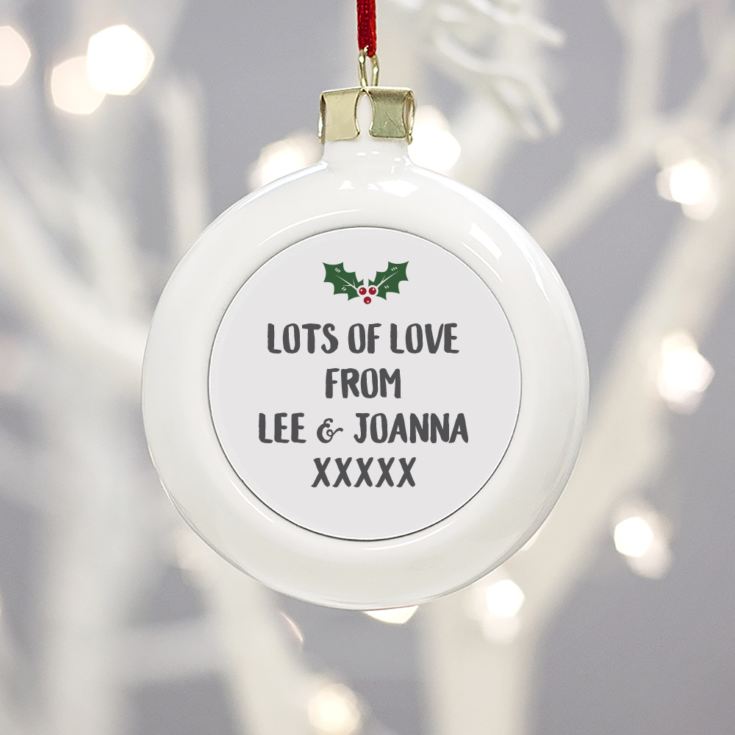 Personalised Merry Christmas Bauble product image