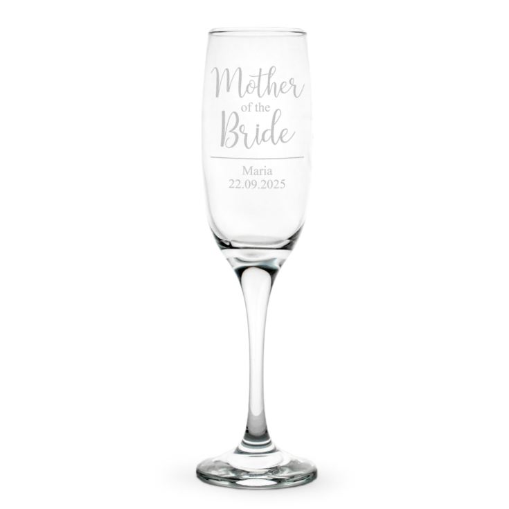 Personalised Mother Of The Bride Prosecco Glass product image