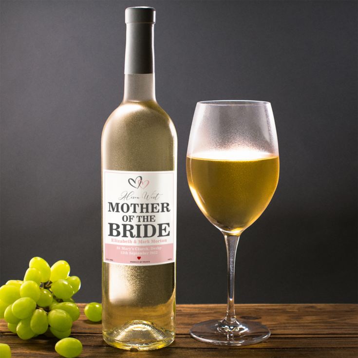 Personalised Mother Of The Bride White Wine product image