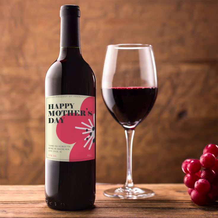 Personalised Mother's Day Red Wine product image