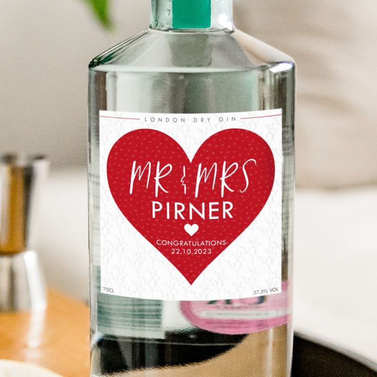 Personalised Mr & Mrs Gin product image