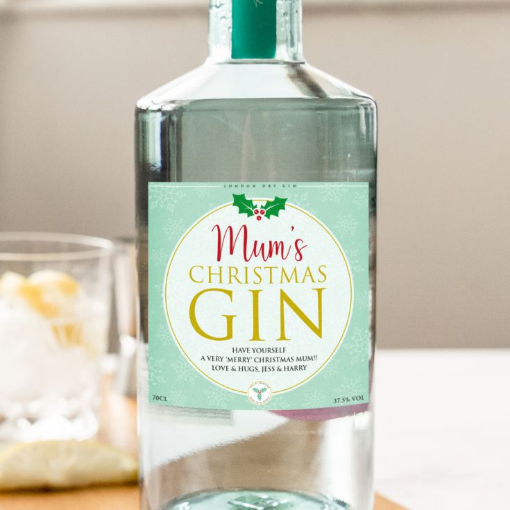 Personalised Mum Christmas Gin product image