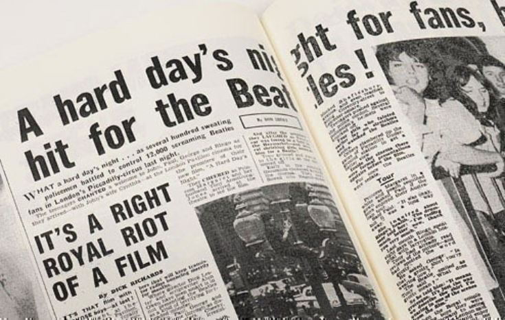 Newspaper Beatles Book -  Leatherette Cover product image