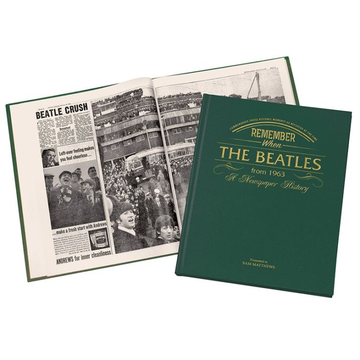 Newspaper Beatles Book -  Leatherette Cover product image