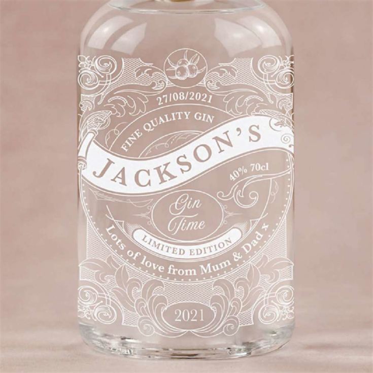 Personalised 'Gin Time' Engraved Gin product image